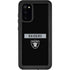 NFL Las Vegas Raiders Black Performance Series Galaxy S20 Waterproof Case