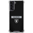 NFL Las Vegas Raiders Black Performance Series Galaxy S21 5G Clear Case