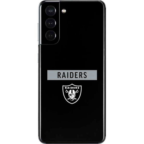 NFL Las Vegas Raiders Black Performance Series Galaxy S21 5G Skin