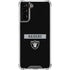 NFL Las Vegas Raiders Black Performance Series Galaxy S21 FE Clear Case