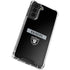 NFL Las Vegas Raiders Black Performance Series Galaxy S21 FE Clear Case