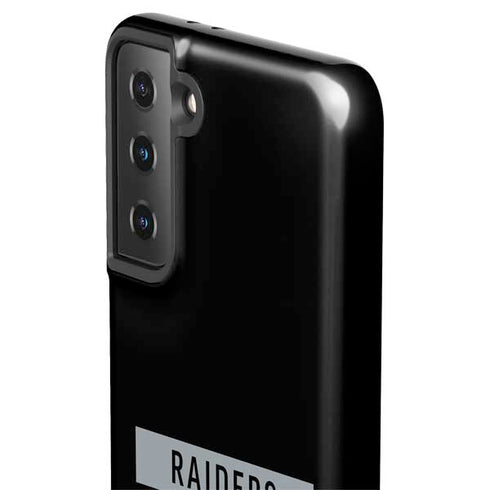 NFL Las Vegas Raiders Black Performance Series Galaxy S21 FE Pro Case