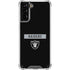 NFL Las Vegas Raiders Black Performance Series Galaxy S21 Plus 5G Clear Case