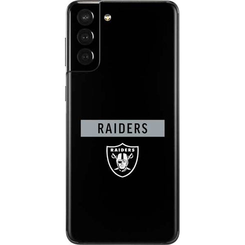 NFL Las Vegas Raiders Black Performance Series Galaxy S21 Plus 5G Skin