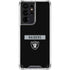 NFL Las Vegas Raiders Black Performance Series Galaxy S21 Ultra 5G Clear Case