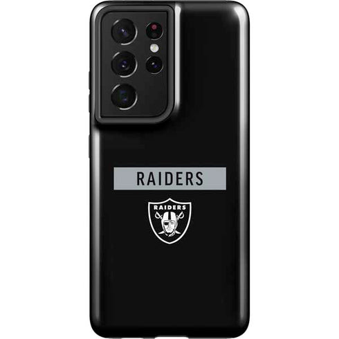 NFL Las Vegas Raiders Black Performance Series Galaxy S21 Ultra 5G Pro Case