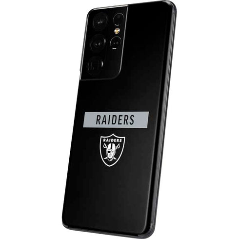 NFL Las Vegas Raiders Black Performance Series Galaxy S21 Ultra 5G Skin