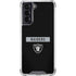 NFL Las Vegas Raiders Black Performance Series Galaxy S22 Clear Case