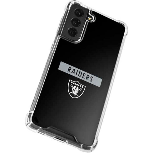 NFL Las Vegas Raiders Black Performance Series Galaxy S22 Clear Case