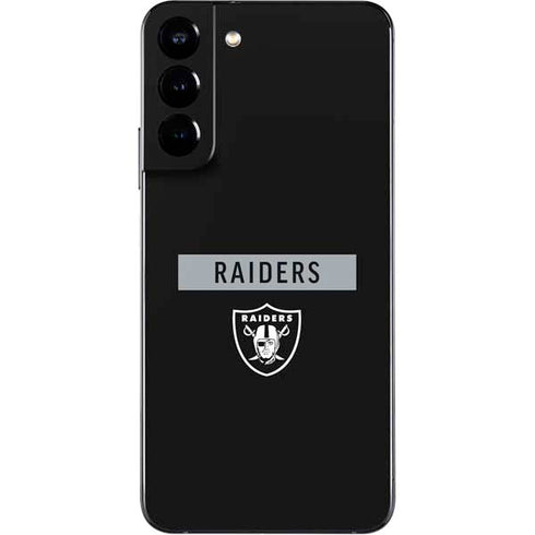 NFL Las Vegas Raiders Black Performance Series Galaxy S22 Plus Skin
