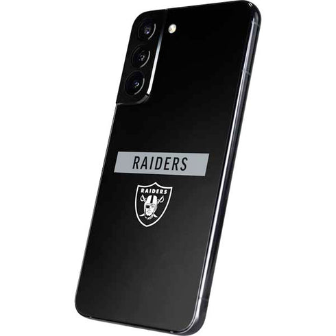 NFL Las Vegas Raiders Black Performance Series Galaxy S22 Plus Skin