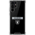 NFL Las Vegas Raiders Black Performance Series Galaxy S22 Ultra Clear Case