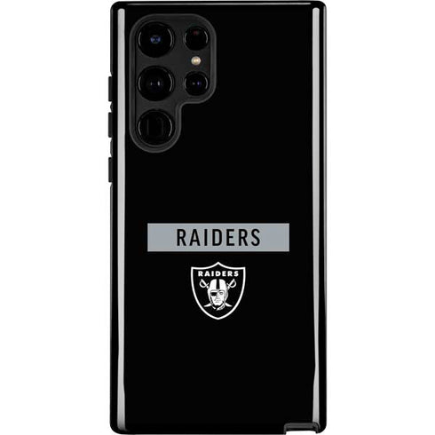 NFL Las Vegas Raiders Black Performance Series Galaxy S22 Ultra Pro Case