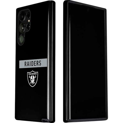 NFL Las Vegas Raiders Black Performance Series Galaxy S22 Ultra Pro Case