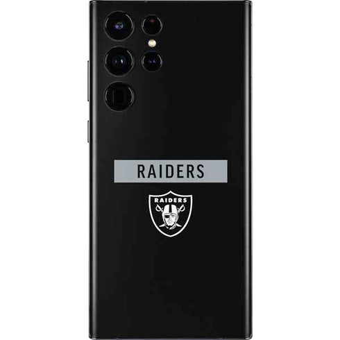 NFL Las Vegas Raiders Black Performance Series Galaxy S22 Ultra Skin
