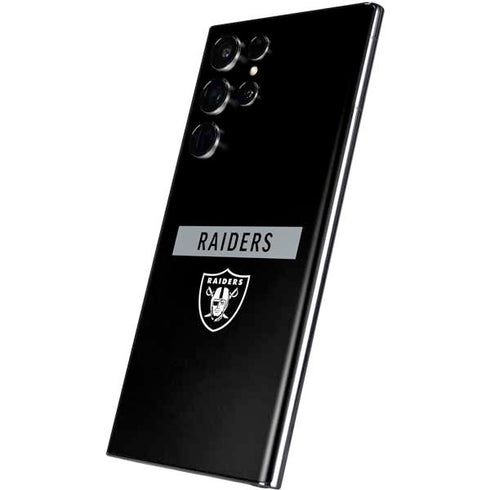 NFL Las Vegas Raiders Black Performance Series Galaxy S22 Ultra Skin
