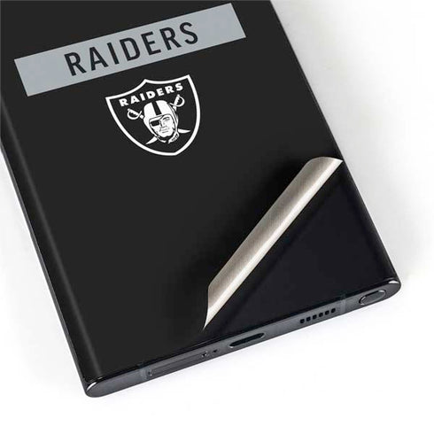 NFL Las Vegas Raiders Black Performance Series Galaxy S22 Ultra Skin