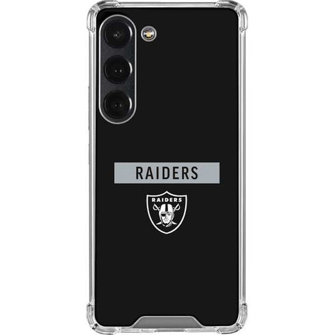 NFL Las Vegas Raiders Black Performance Series Galaxy S23 Clear Case