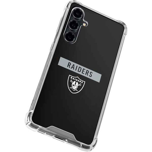 NFL Las Vegas Raiders Black Performance Series Galaxy S23 FE Clear Case