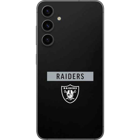 NFL Las Vegas Raiders Black Performance Series Galaxy S23 FE Skin