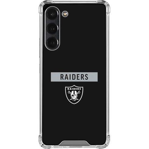 NFL Las Vegas Raiders Black Performance Series Galaxy S23 Plus Clear Case