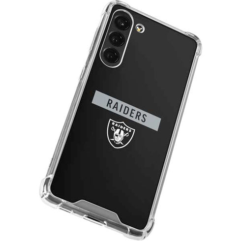 NFL Las Vegas Raiders Black Performance Series Galaxy S23 Plus Clear Case