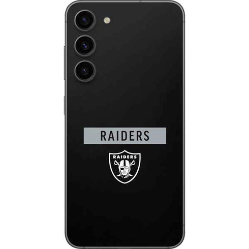 NFL Las Vegas Raiders Black Performance Series Galaxy S23 Plus Skin