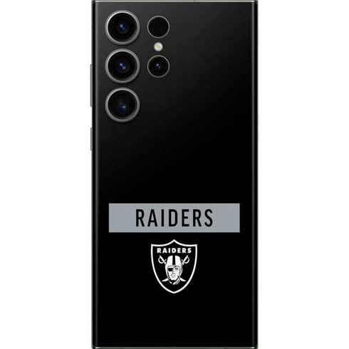 NFL Las Vegas Raiders Black Performance Series Galaxy S23 Ultra Skin
