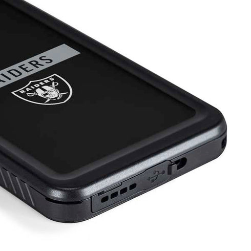 NFL Las Vegas Raiders Black Performance Series Galaxy S23 Waterproof Case