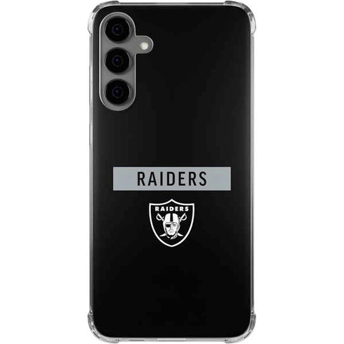 NFL Las Vegas Raiders Black Performance Series Galaxy S24 Plus Clear Case