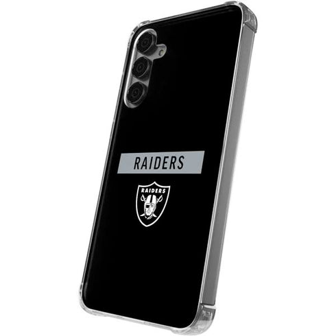 NFL Las Vegas Raiders Black Performance Series Galaxy S24 Plus Clear Case