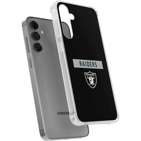 NFL Las Vegas Raiders Black Performance Series Galaxy S24 Plus Clear Case