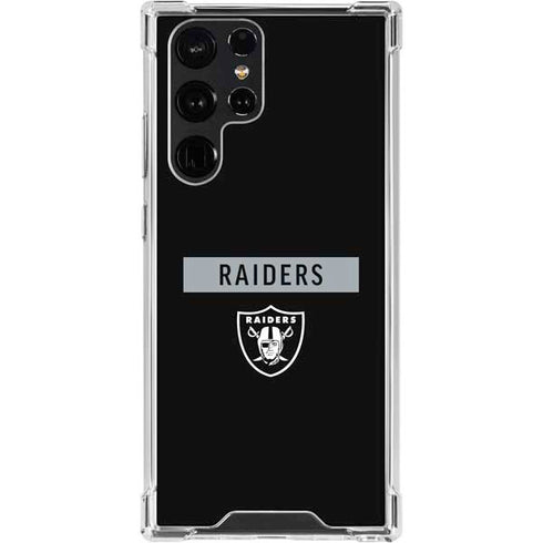 NFL Las Vegas Raiders Black Performance Series Galaxy S24 Ultra Clear Case