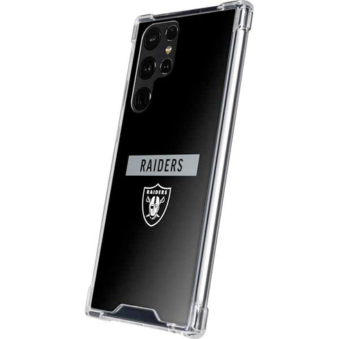 NFL Las Vegas Raiders Black Performance Series Galaxy S24 Ultra Clear Case