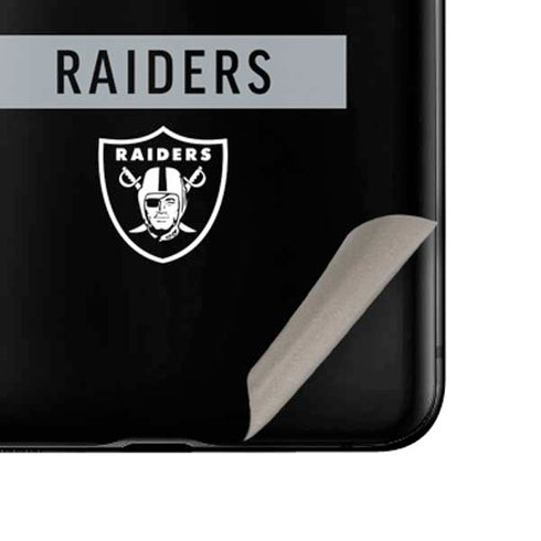 NFL Las Vegas Raiders Black Performance Series Galaxy Z Flip Skin