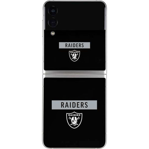 NFL Las Vegas Raiders Black Performance Series Galaxy Z Flip3 5G Skin