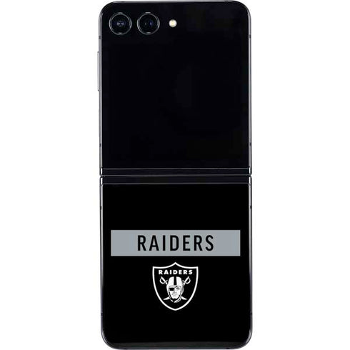 NFL Las Vegas Raiders Black Performance Series Galaxy Z Flip5 5G Skin