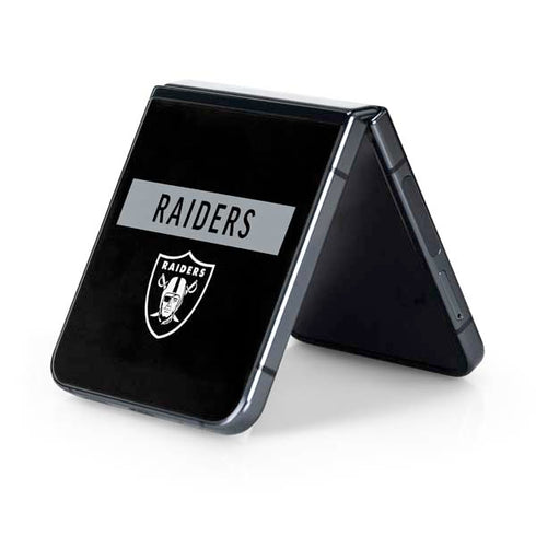 NFL Las Vegas Raiders Black Performance Series Galaxy Z Flip5 5G Skin