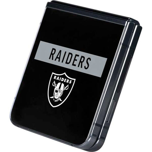 NFL Las Vegas Raiders Black Performance Series Galaxy Z Flip5 5G Skin