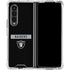 NFL Las Vegas Raiders Black Performance Series Galaxy Z Fold4 5G Clear Case