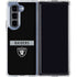 NFL Las Vegas Raiders Black Performance Series Galaxy Z Fold5 5G Clear Case