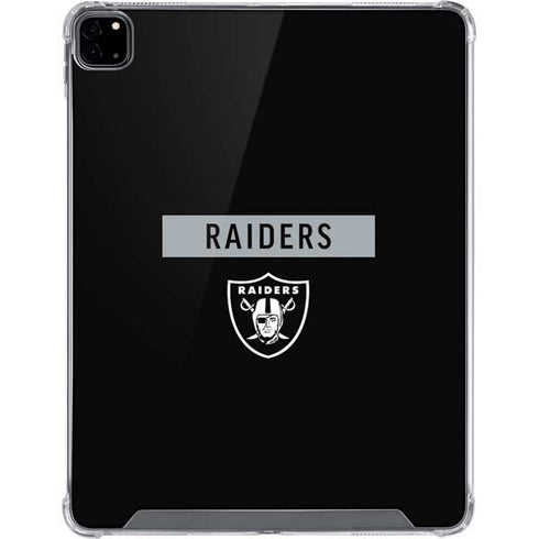 NFL Las Vegas Raiders Black Performance Series iPad Pro 12.9in (2020) Clear Case