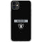 NFL Las Vegas Raiders Black Performance Series iPhone 11 Clear Case