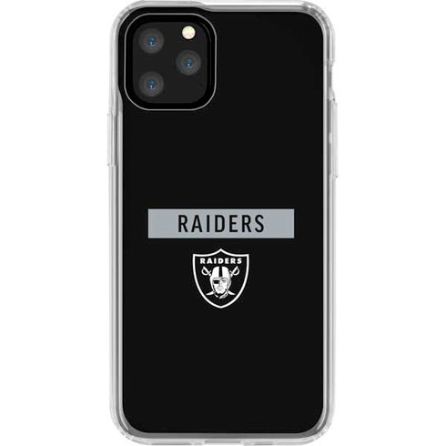 NFL Las Vegas Raiders Black Performance Series iPhone 11 Pro Clear Case