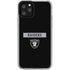 NFL Las Vegas Raiders Black Performance Series iPhone 11 Pro Clear Case