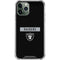 NFL Las Vegas Raiders Black Performance Series iPhone 11 Pro Max Clear Case