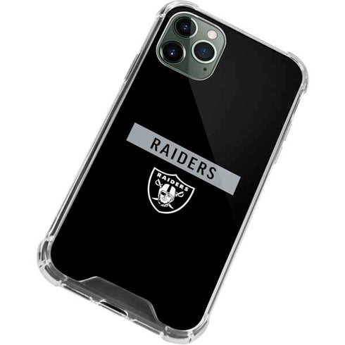 NFL Las Vegas Raiders Black Performance Series iPhone 11 Pro Max Clear Case