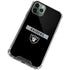 NFL Las Vegas Raiders Black Performance Series iPhone 11 Pro Max Clear Case