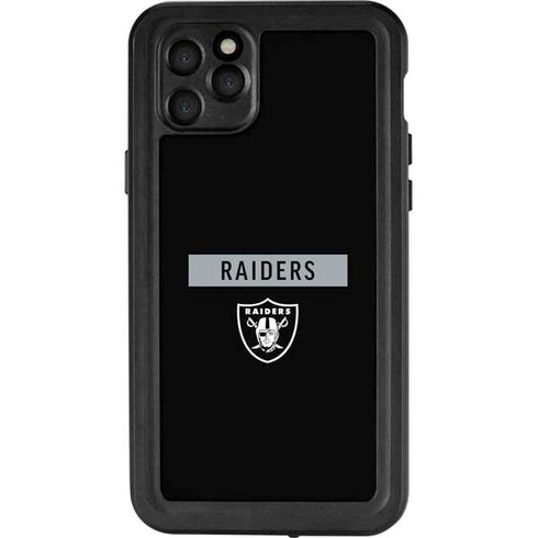 NFL Las Vegas Raiders Black Performance Series iPhone 11 Pro Max Waterproof Case