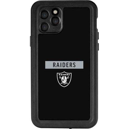 NFL Las Vegas Raiders Black Performance Series iPhone 11 Pro Waterproof Case